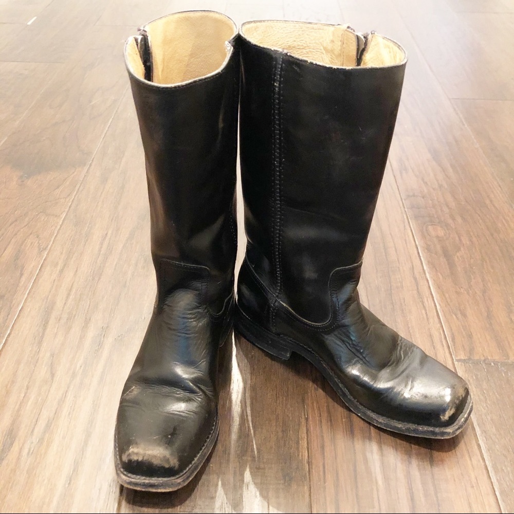 Frye Men’s 12” Tall Distressed Leather Boot